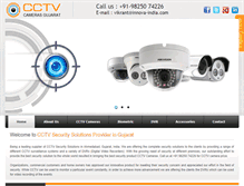 Tablet Screenshot of cctvcamerasgujarat.com